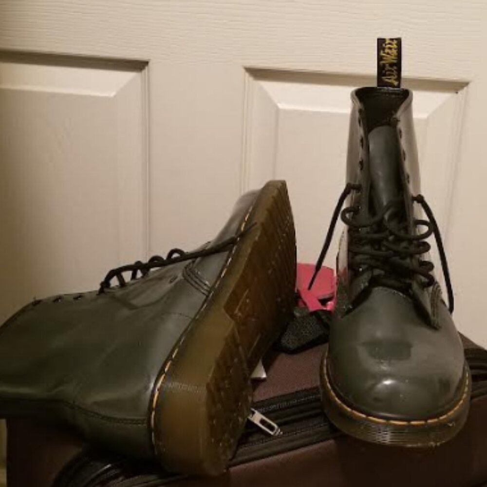 Step into Timeless Cool: Vintage Green Doc Martens